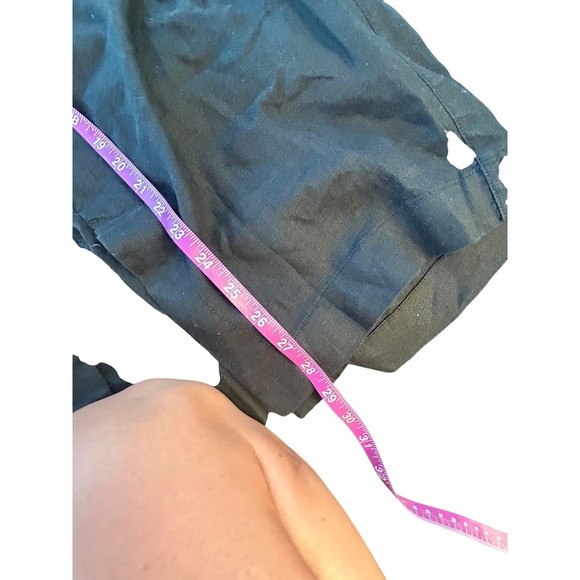 Athleta Retreat Linen Wide Leg Pants Size 1X Black Drawstring Elastic Waist NWT - Picture 6 of 9